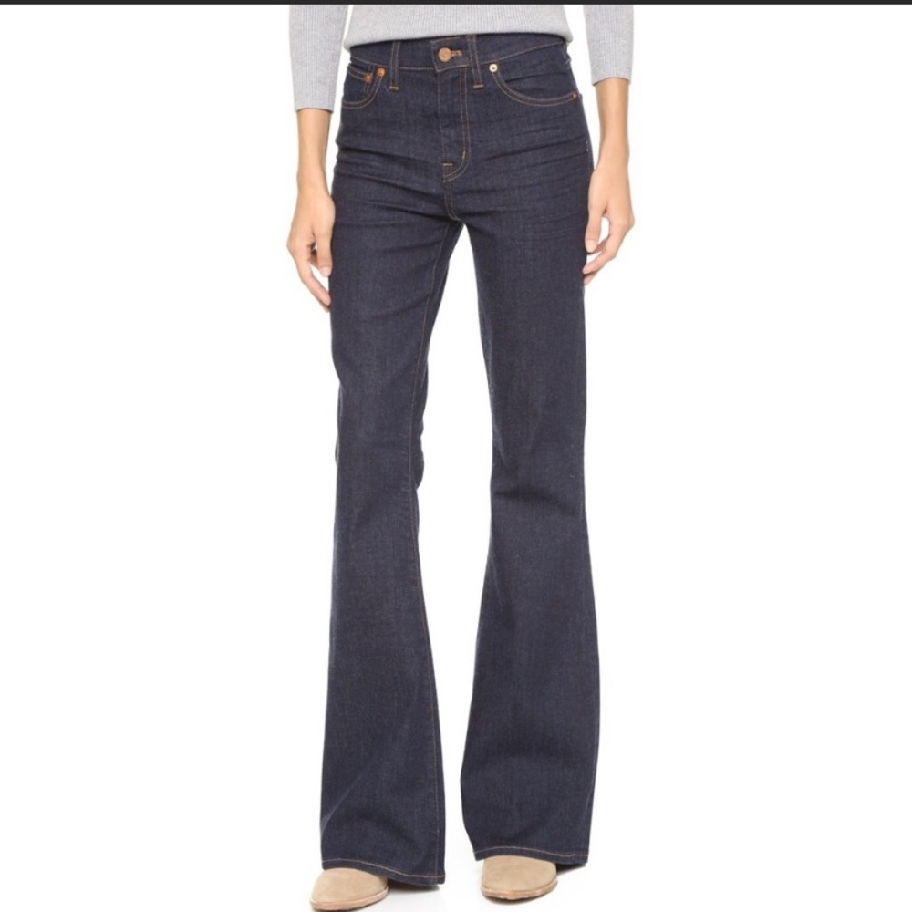 Madewell rare flea market flare denim jeans